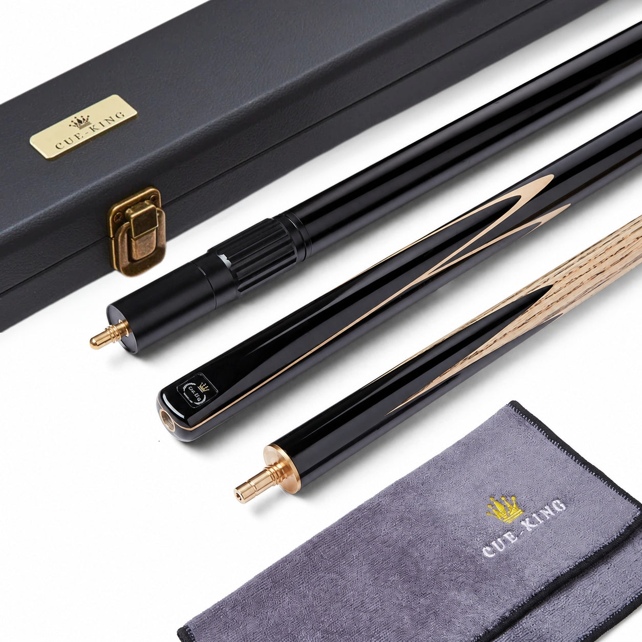 Two-piece and three-quarter-jointed pool cues compared