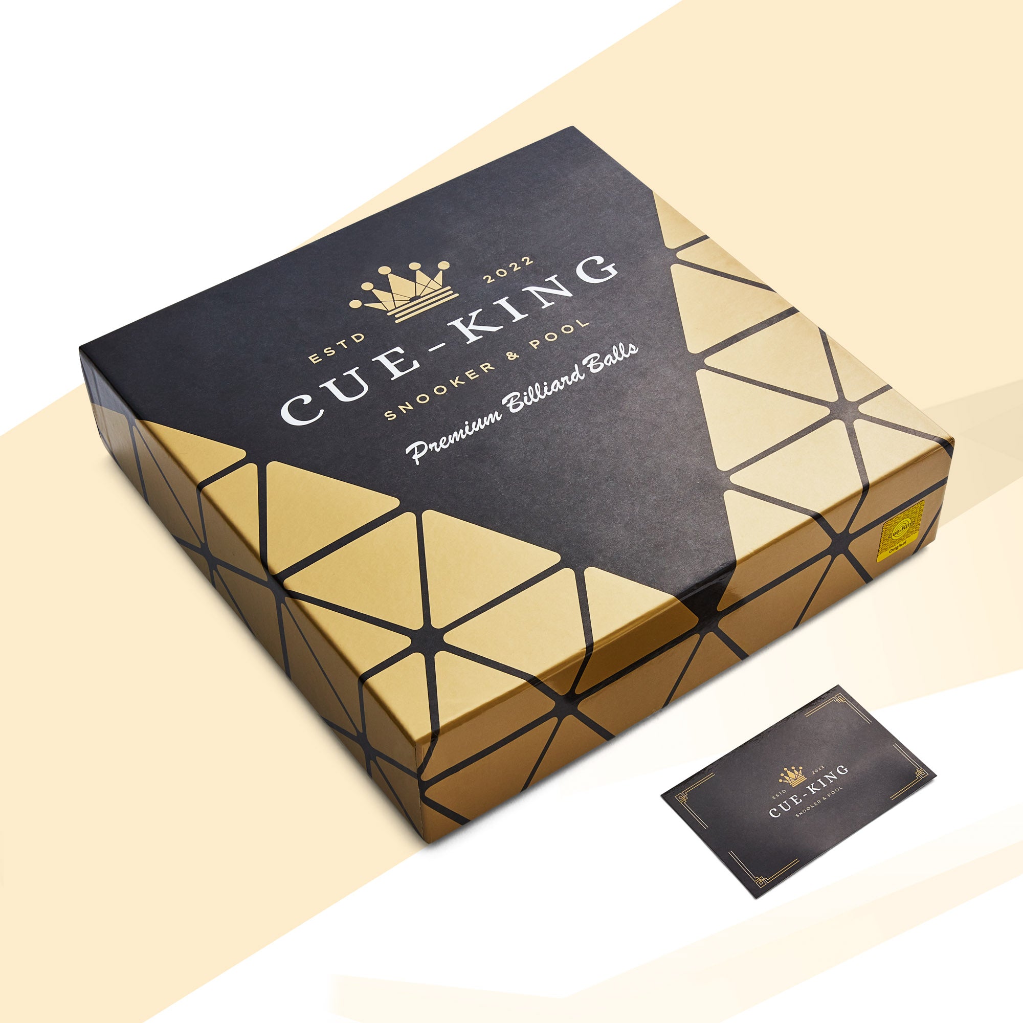 Cue-King Premium Spots and Stripes Pool Balls, 2” UK Size