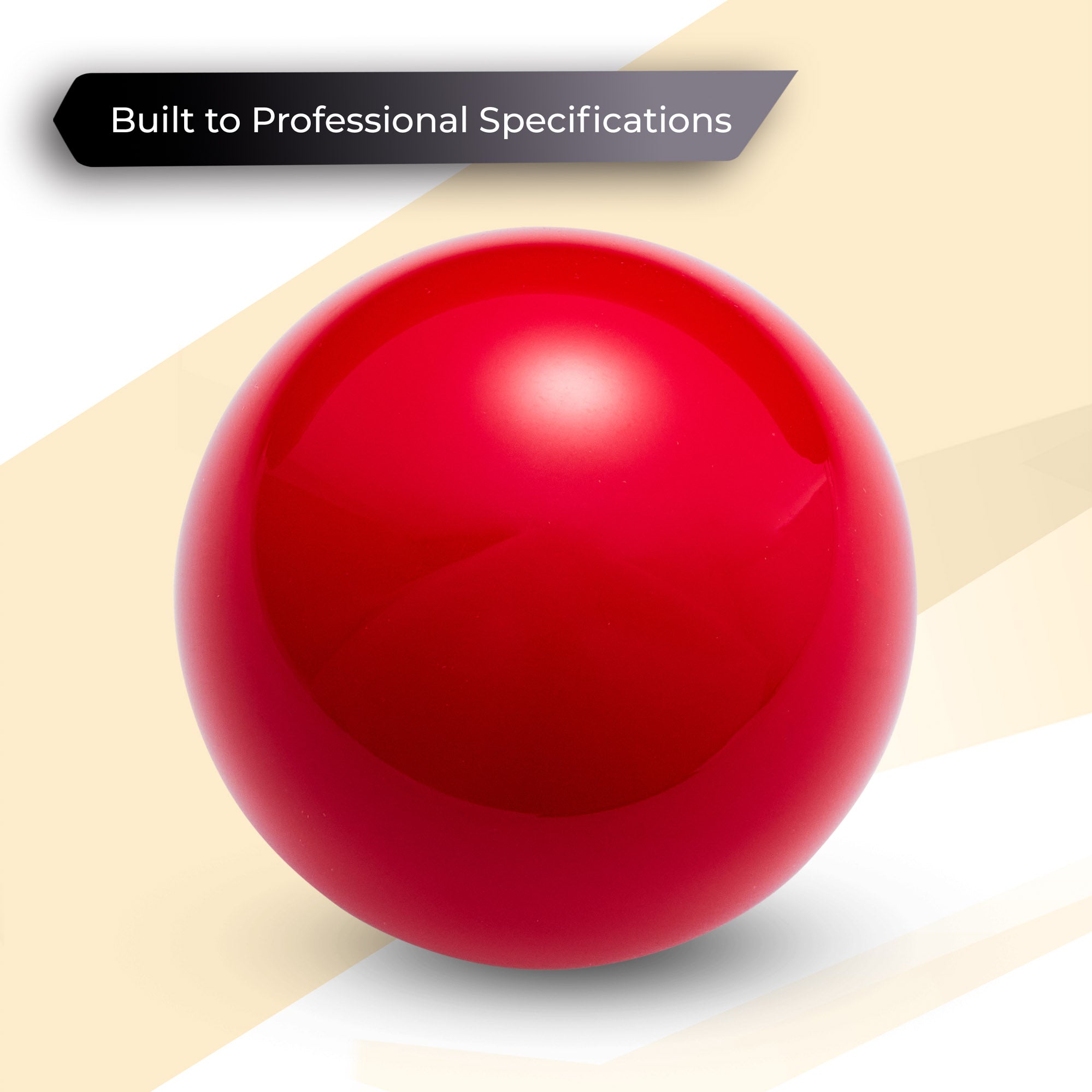 Cue-King Premium Red and Yellow Pool Balls, 2” with 1 7/8” White Ball UK Size