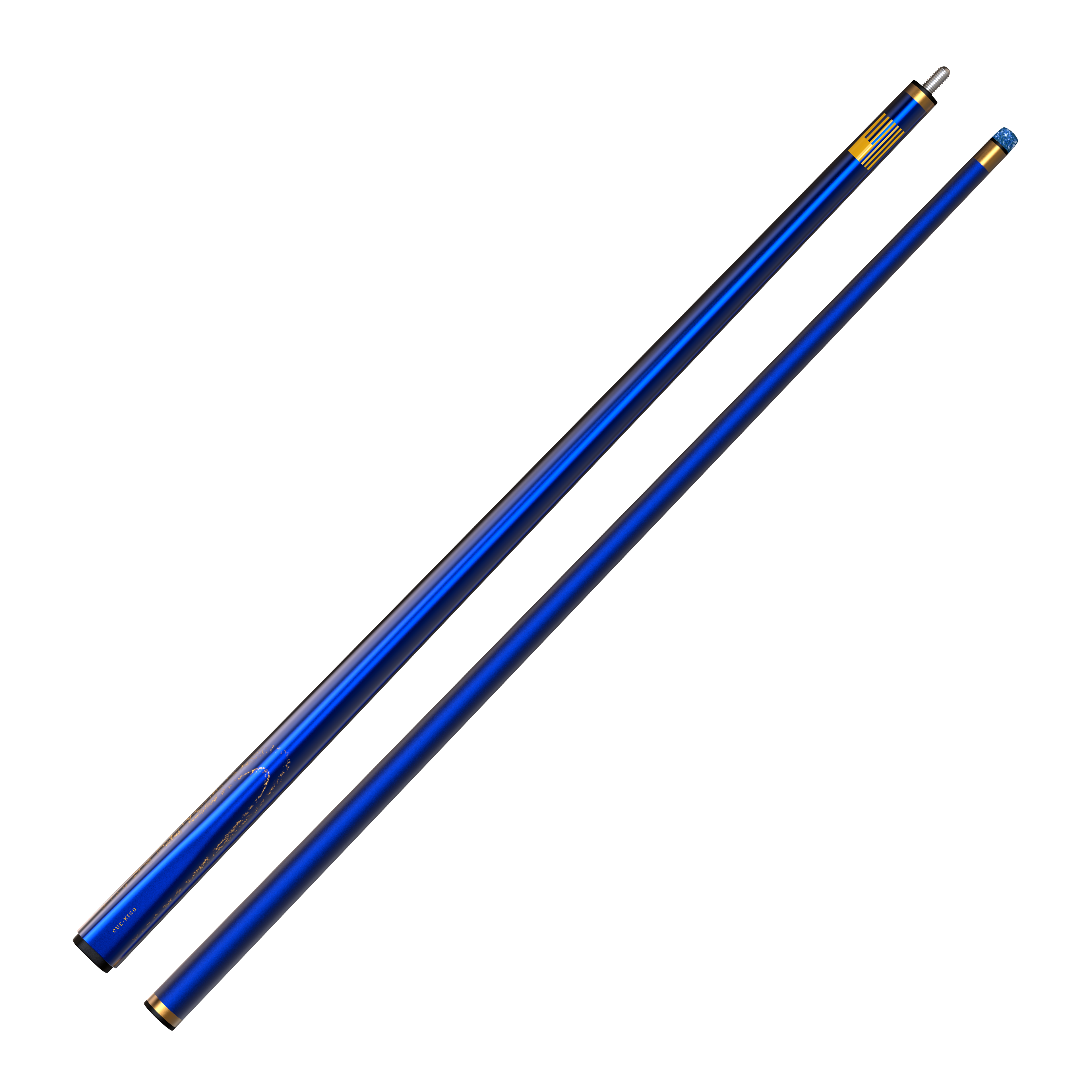 Cue-King Premier 2.0 Professional Billiard Cue, 10.5mm tip, 20oz, 50/50 jointed, Leather bag included