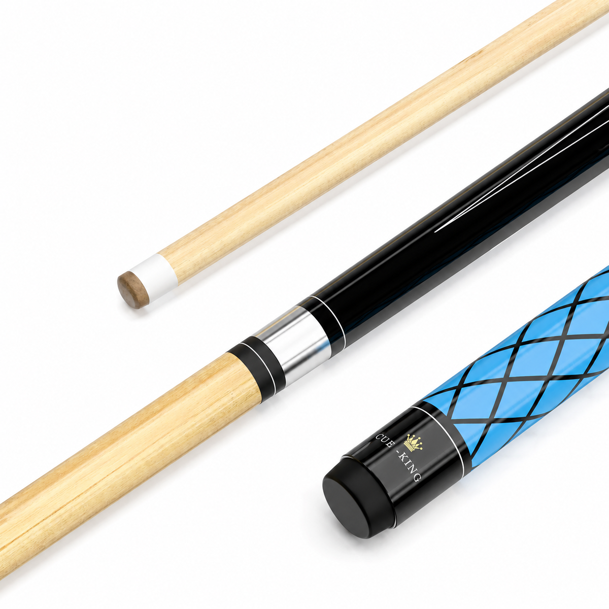 Cue-King Canadian Maple Pool Cue – 13mm, 50/50 Joint