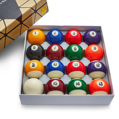 Cue-King Premium Spots and Stripes Pool Balls, 2” UK Size