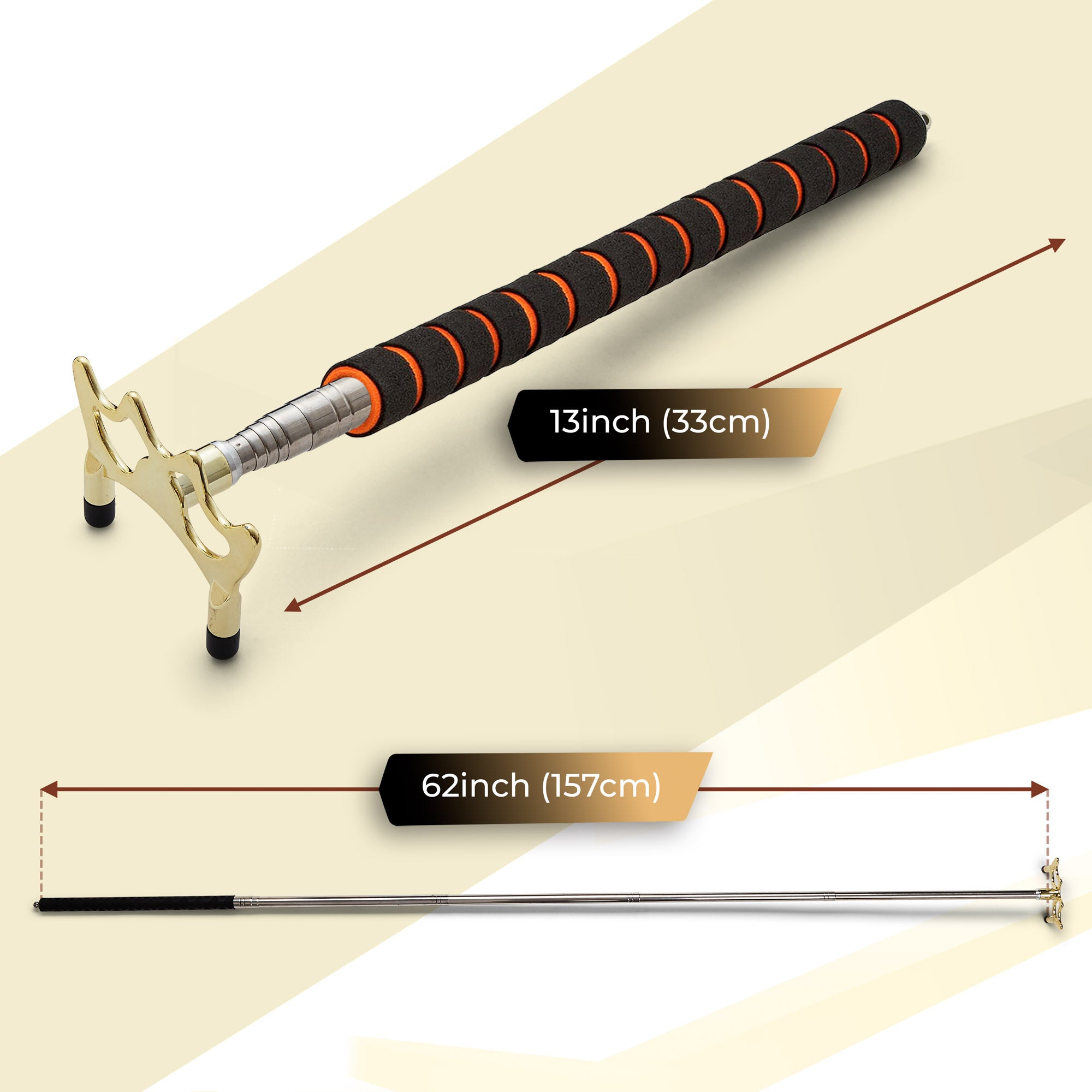 Cue-King Telescopic Bridge Stick with Premium Foam Handle, Pool Accessories, Snooker Accessories, Bridge for Snooker