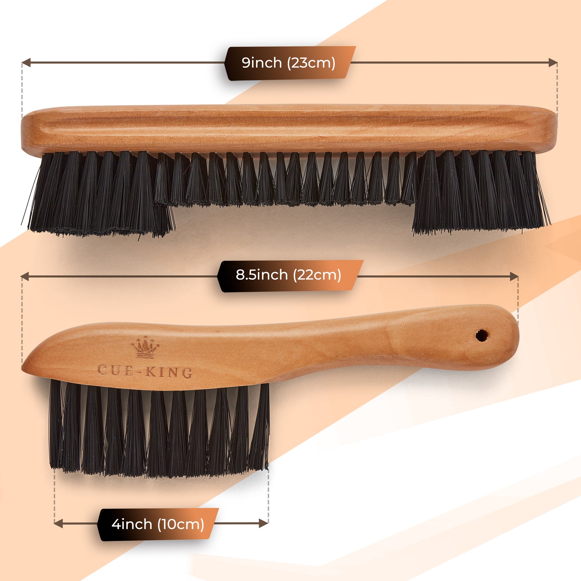 Cue-King 2 Piece Table Cleaning Brush Set