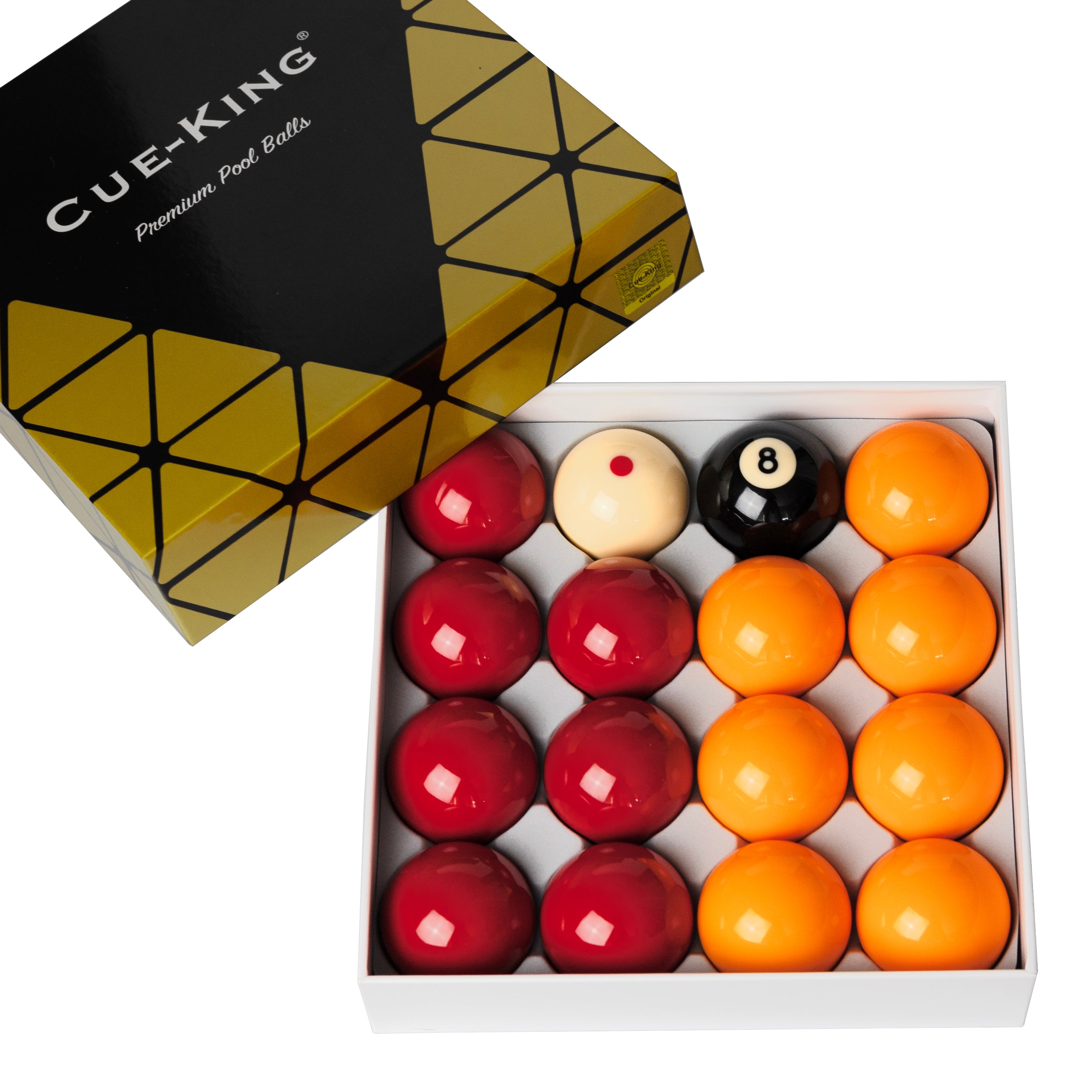 Cue-King Premium Competition Pool Balls 2" Set with Pro Cue Ball