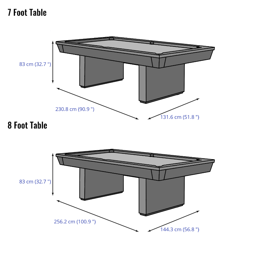 Cue-King Monaco Pool Table (Fully Customisable)