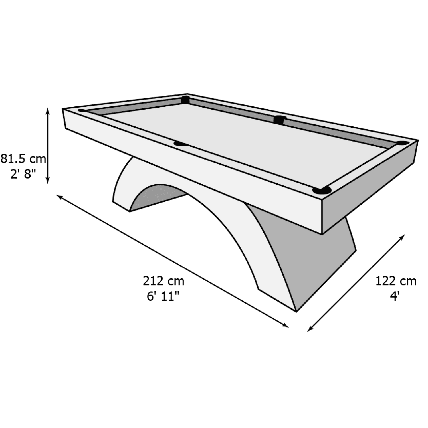 Cue-King Roma Pool Table (Fully Customisable)